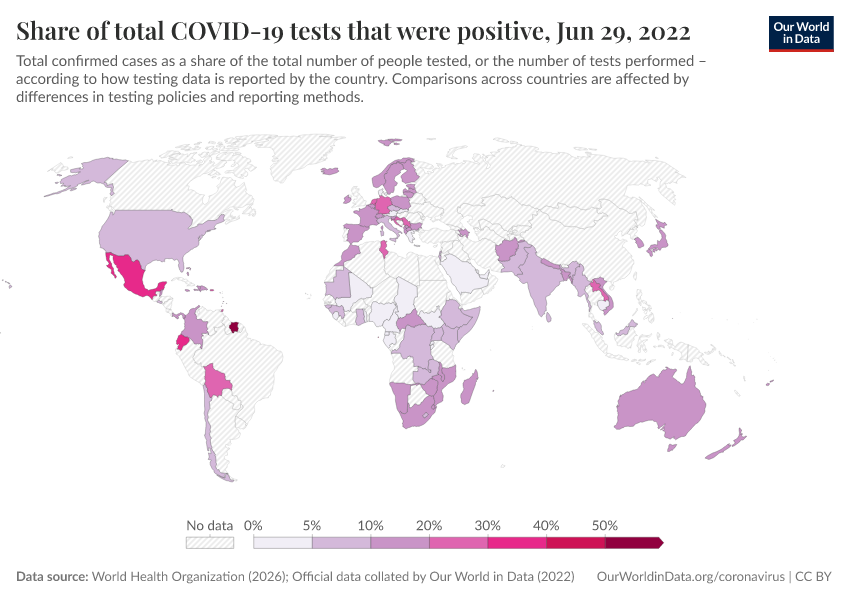 A thumbnail of the "Share of total COVID-19 tests that were positive" chart