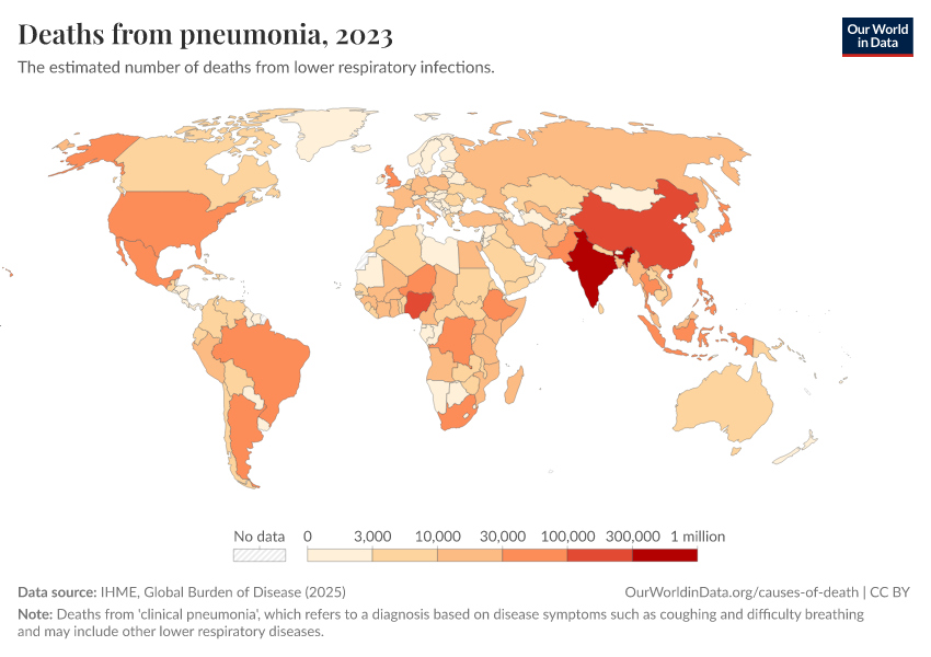 A thumbnail of the "Deaths from pneumonia" chart