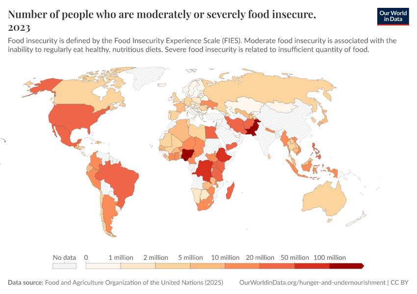 A thumbnail of the "Number of people who are moderately or severely food insecure" chart