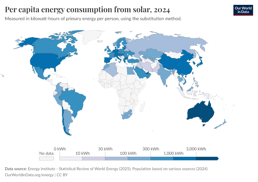A thumbnail of the "Per capita energy consumption from solar" chart