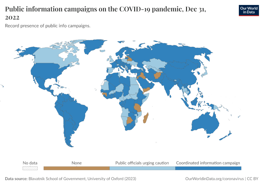 A thumbnail of the "Public information campaigns on the COVID-19 pandemic" chart